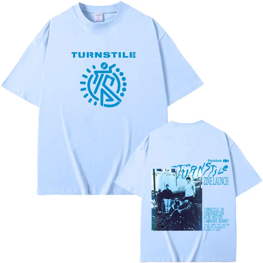 TURNSTILE Tshirts Tour 2025 New Graphic Print T-shirts Men Women Fashion Casual Rock Streetwear Cotton Short Sleeve High Quality