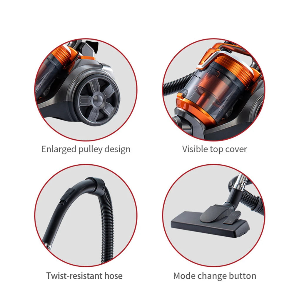 3600W Power Suction Vacuum Cleaner 3.5L Portable Wet & Dry Vacuum Cleaner for Cars and Home Appliances
