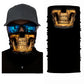 3D Ghost Skull Bandana Neck Gaiter Head Shield Summer Hiking Scarves Tube Balaclava Scarves Breathable Sun Guard Headband Scarf