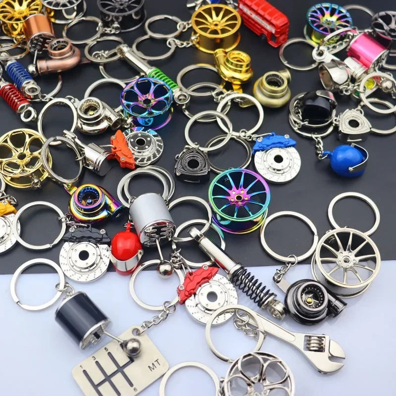 Creative car modification model accessories keychain