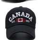 Canada Caps Men Women  Summer Fashion Dad Hat Snapback Flag Letter Embroidery Black White Baseball Cap Women Gorras Hombre