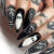 24pcs New Christmas False Nails Christmas Red Gift Box Pattern Design Fake Nail Tips for Girl Cute Short Coffin Press on Nails