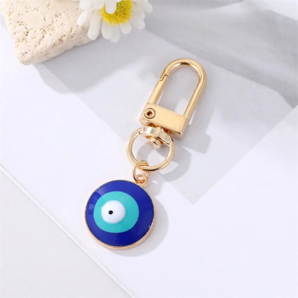 Car Accessories DIY Trinkets Ornaments Key Ring Holder Evil Eye Keychain Blue Eye Key Chain Hamsa Hand Keyring Car Keyring