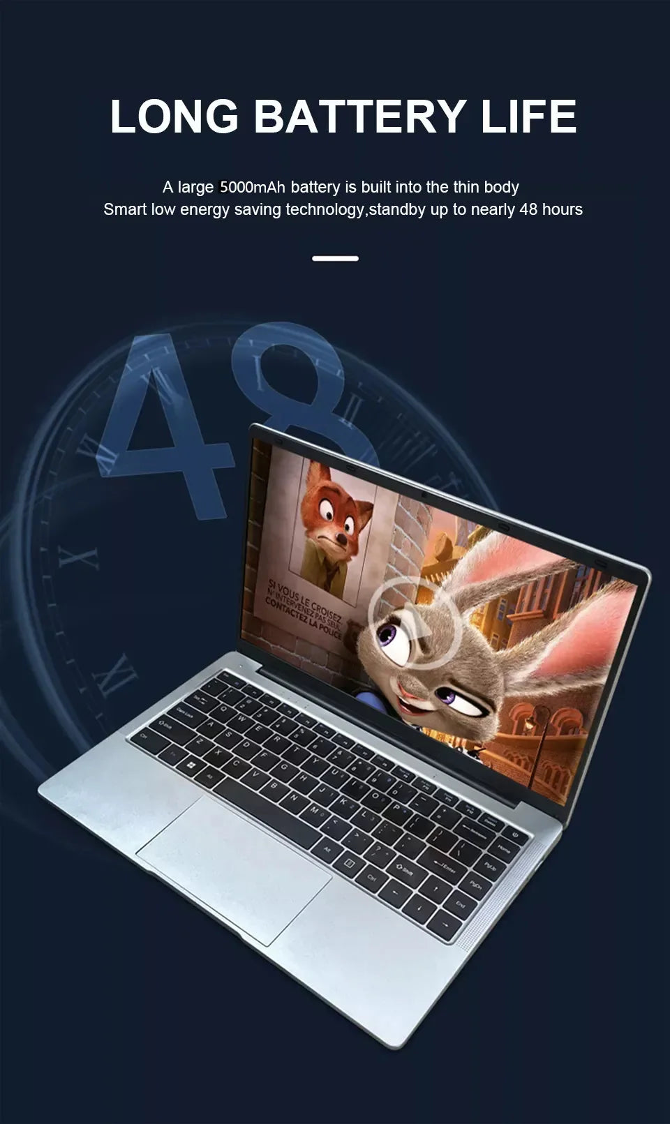 14.1 inch Laptop Computer Portable Windows 11 Intel Core i7-7500U Notebook 12GB RAM 1TB 2TB SSD Office Study Laptops