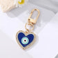 Car Accessories DIY Trinkets Ornaments Key Ring Holder Evil Eye Keychain Blue Eye Key Chain Hamsa Hand Keyring Car Keyring