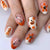 24pcs New Christmas False Nails Christmas Red Gift Box Pattern Design Fake Nail Tips for Girl Cute Short Coffin Press on Nails