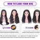 180% Density Body Wave Lace Front Human Hair Wig 13x6 HD Transparent Human Hair Wig Pre Pluck For Women Natural Black Color Wig