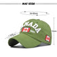 Canada Caps Men Women  Summer Fashion Dad Hat Snapback Flag Letter Embroidery Black White Baseball Cap Women Gorras Hombre