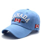 Canada Caps Men Women  Summer Fashion Dad Hat Snapback Flag Letter Embroidery Black White Baseball Cap Women Gorras Hombre