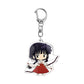Anime Inuyasha Cartoon Keychain Pendant Higurashi Kagome Kikyou Sesshoumaru Keyring Bag Tag Cos Accessories