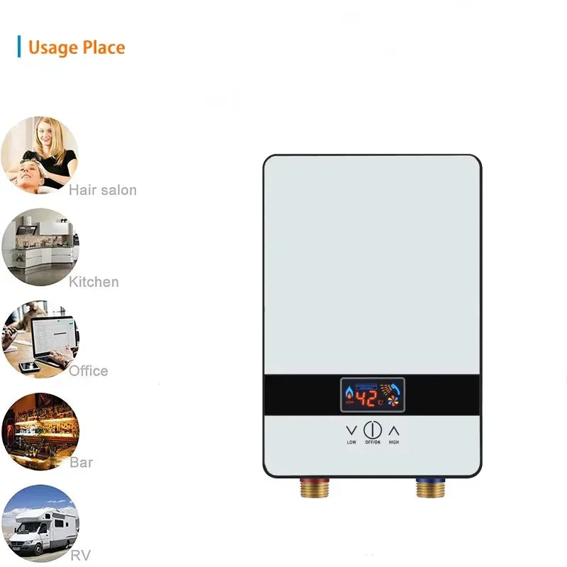 Household bath machine instant electric water heater small fast heat constant temperature shower rental house water heater