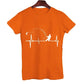 T-shirts for Men Fly Fishing Heartbeat Pulse Print Shirt Funny Short Sleeve T Shirts Summer Tops Tee Mens T Shirt Male Clothes