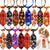 20PCS Pumpkin Print Adjustable Dog Bow Ties Collars Halloween Dog Accessories Puppy Neckties For Dogs and Cats Supplies Bulk