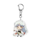 Anime Inuyasha Cartoon Keychain Pendant Higurashi Kagome Kikyou Sesshoumaru Keyring Bag Tag Cos Accessories