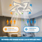 IRALAN home appliances LED ceiling fan light modern smart switch ceiling fan with light home interior decoration fan light