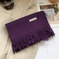 100% Pure Wool Fashion Tassels Women Scarf  Warm Cashmere Shawl Female Stylish Australian Wool Wrap Winter Knitted Neck Scarf