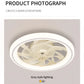 New Ceiling Fan Light Living Room Bedroom Modern and Simple Home Intelligent Remote Control Restaurant LED Fan Light