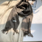 100% Pure Wool Fashion Tassels Women Scarf  Warm Cashmere Shawl Female Stylish Australian Wool Wrap Winter Knitted Neck Scarf