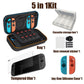 Accessories for N-Switch 2, Carry Case, Screen Protector, Joy Con Case, Games Holder, Dust Removal & Cleaning Cloth