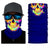 3D Ghost Skull Bandana Neck Gaiter Head Shield Summer Hiking Scarves Tube Balaclava Scarves Breathable Sun Guard Headband Scarf