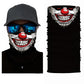 3D Ghost Skull Bandana Neck Gaiter Head Shield Summer Hiking Scarves Tube Balaclava Scarves Breathable Sun Guard Headband Scarf