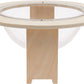 Space Capsule Cat Bed, Transparent Acrylic Pet Pod with 44lb Capacity & Anti-Slip Wooden Legs, Elevated Design for Pet Use
