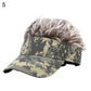 Funny Short Hair Caps Wig Peaked Cap Baseball Cap Men Women Beanie Wig Hat Wig Landlord Retro Street Caps Summer Hairs Wigs Hat
