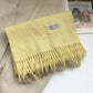 100% Pure Wool Fashion Tassels Women Scarf  Warm Cashmere Shawl Female Stylish Australian Wool Wrap Winter Knitted Neck Scarf