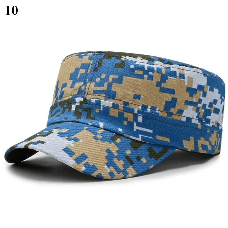 Washed Cotton Hat Men's Caps Flat Top Caps For Men Cadet Outdoor Cap Fishing Caps