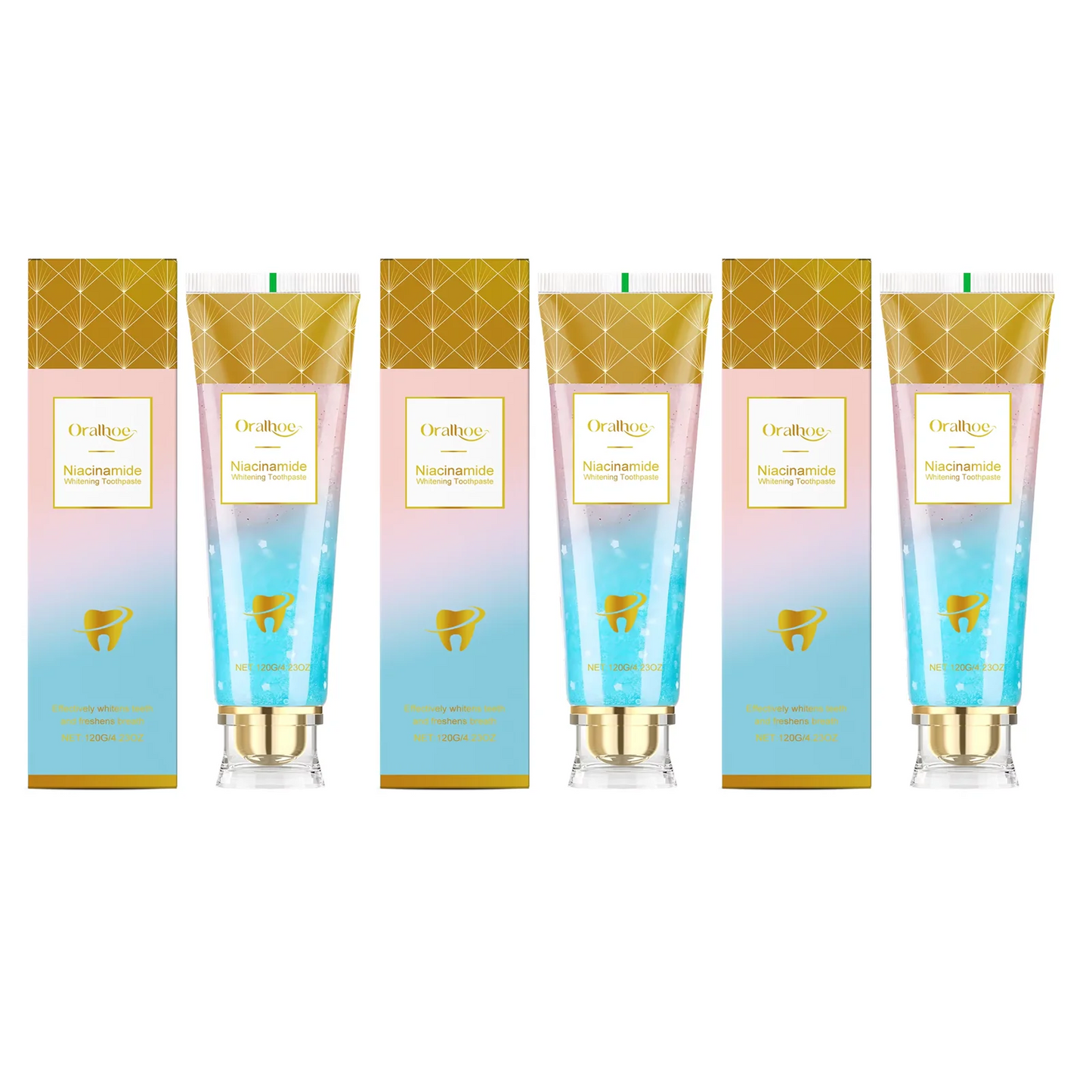 Niacinamide Whitening Toothpaste Remove Yellow Teeth Smoke Stains Improve Oral Smell Breath Fresh Tooth Bleaching Care Product