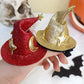 1/4pcs Halloween Witch Hat Hair Clip Mini Star Moon Witch Cap Hairpin Headdress Women Costume Ornaments Headwear Party Gifts
