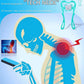 Handheld Neck Massager Trigger Point 6 Balls Roller Massager for Relieve Neck Shoulder Muscle Soreness & Tension Headache
