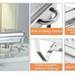 4 Pack Chafing Dish Buffet Set, Stainless Steel Food Warmer Kit with Lids Water Pan Fuel Holders Restaurant Catering Weddings