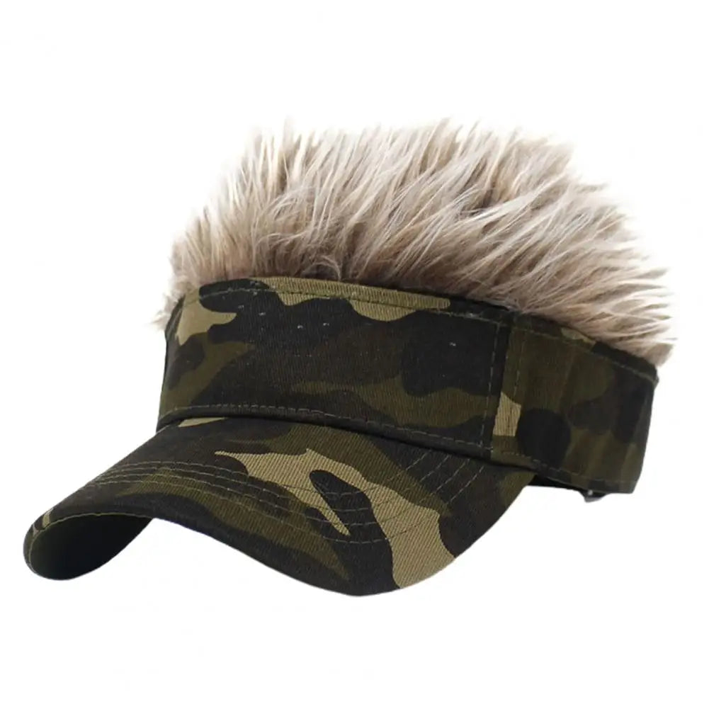 Funny Short Hair Caps Wig Peaked Cap Baseball Cap Men Women Beanie Wig Hat Wig Landlord Retro Street Caps Summer Hairs Wigs Hat