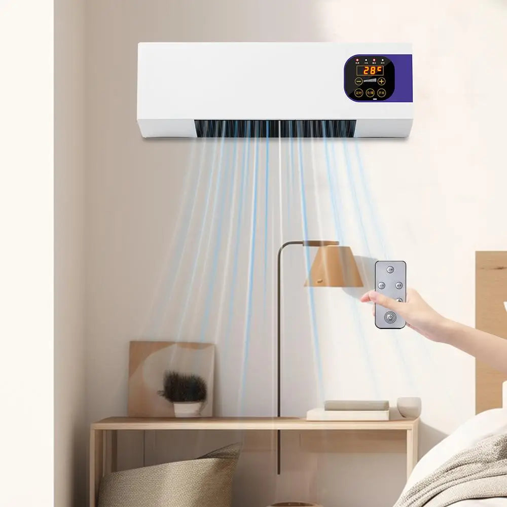Home Air Conditioner For Bedroom 2000W Air Conditioners For Wall With Remote Control Winter Warmer Temperature Adjustable