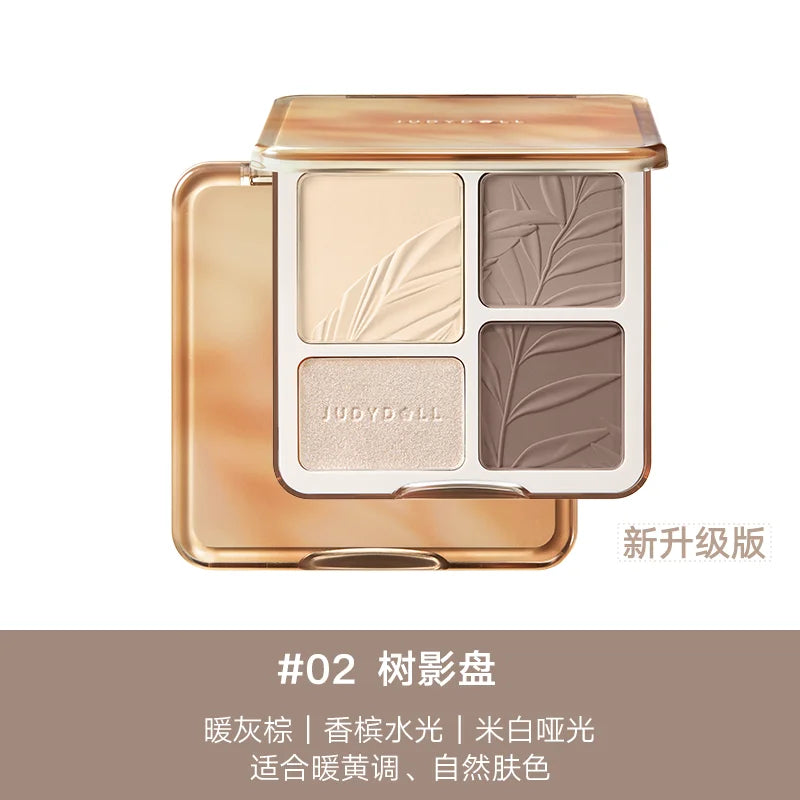 Judydoll Contouring Makeup Bronzer Face Palette Matte Highlighter Brighten Facial Powder Blusher Illuminator Powder Shadow