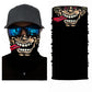 3D Ghost Skull Bandana Neck Gaiter Head Shield Summer Hiking Scarves Tube Balaclava Scarves Breathable Sun Guard Headband Scarf