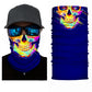 3D Ghost Skull Bandana Neck Gaiter Head Shield Summer Hiking Scarves Tube Balaclava Scarves Breathable Sun Guard Headband Scarf