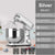 BioloMix Kitchen Food Stand Mixer, Blender, Quiet Motor, Cream Egg Whisk, Whip Dough Kneader, 6-Speed, 1200 W, 6 L, DC