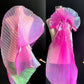 100*150cm Pleated Organza Fabric For Sewing Girls Skirt Dress Handicraft Clothing DIY Supplies Apparels Needlework Accessories