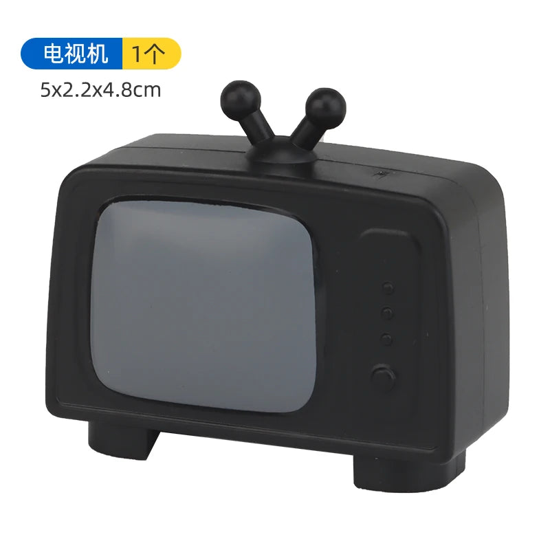 Children's Big Building Blocks Home Appliances Air Conditioner Refrigerator Accessories Household Compatible with Duploed Toys