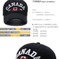 Canada Caps Men Women  Summer Fashion Dad Hat Snapback Flag Letter Embroidery Black White Baseball Cap Women Gorras Hombre