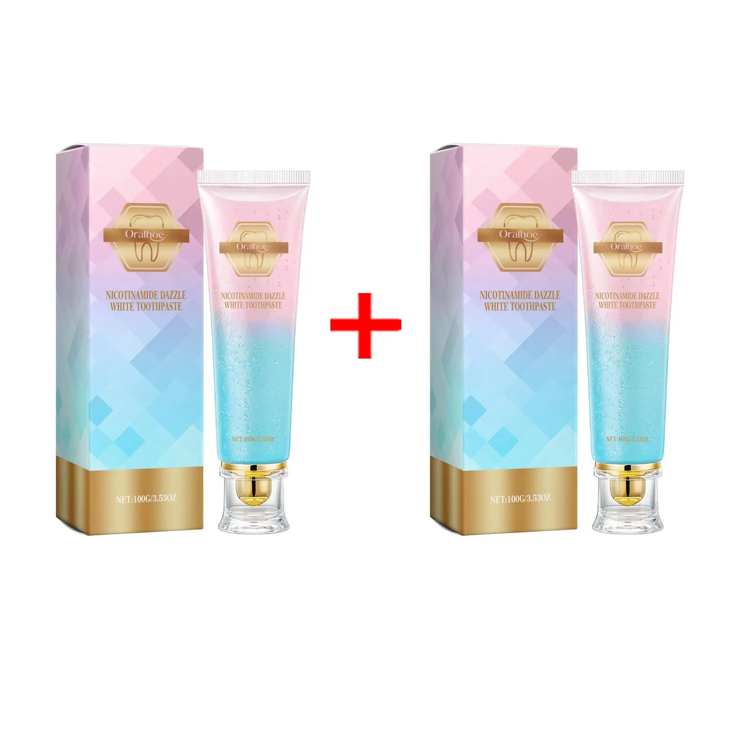 Niacinamide Whitening Toothpaste Reduce Plaque Fresh Bad Breath Stains Removing Hygiene Clean Dazzling Brighten Oral Teeth Care