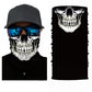 3D Ghost Skull Bandana Neck Gaiter Head Shield Summer Hiking Scarves Tube Balaclava Scarves Breathable Sun Guard Headband Scarf