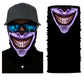 3D Ghost Skull Bandana Neck Gaiter Head Shield Summer Hiking Scarves Tube Balaclava Scarves Breathable Sun Guard Headband Scarf