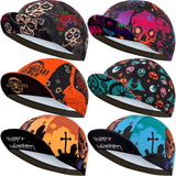 Simple solid color cycling cap, summer polyester sweat absorption, popular, unisex, cycling cap boutique, architecture, skulls