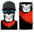 3D Ghost Skull Bandana Neck Gaiter Head Shield Summer Hiking Scarves Tube Balaclava Scarves Breathable Sun Guard Headband Scarf