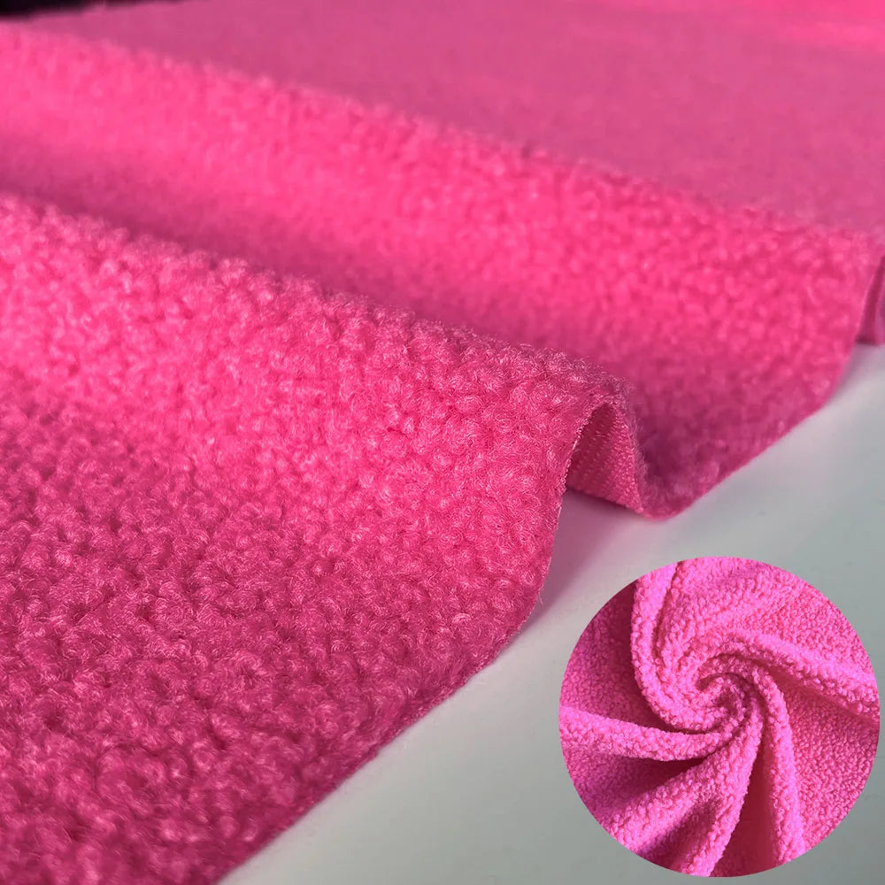 160cmx100cm Thicken Warmth Faux Lamb Wool Fabric Coral Fleece Plush Doll Slight Elasticity Sewing Lining Coat Apparels Accessory