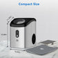 Ice Maker Countertop with Soft Chewable Ice,10,000pcs/33Lbs/Day,Portable Ice Machine with Ice Scoop,Self-Cleaning Timer Function