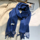 100% Pure Wool Fashion Tassels Women Scarf  Warm Cashmere Shawl Female Stylish Australian Wool Wrap Winter Knitted Neck Scarf